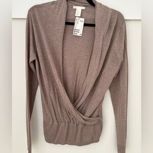 H&M Basic tan Sweater NWT